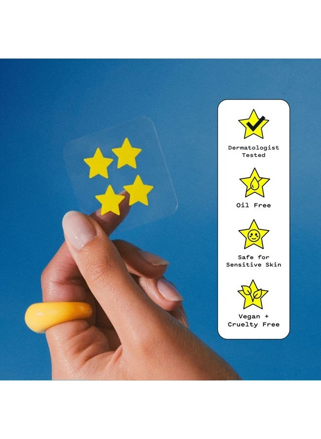 Starface World ستارفيس هيدرو-ستارز باك الكبير، لاصقات حب الشباب الهيدروكولودية، تمتص السوائل وتقلل الالتهاب، شكل نجمة لطيف، عناية بالبشرة خالية من القسوة (96 قطعة) - Image 5