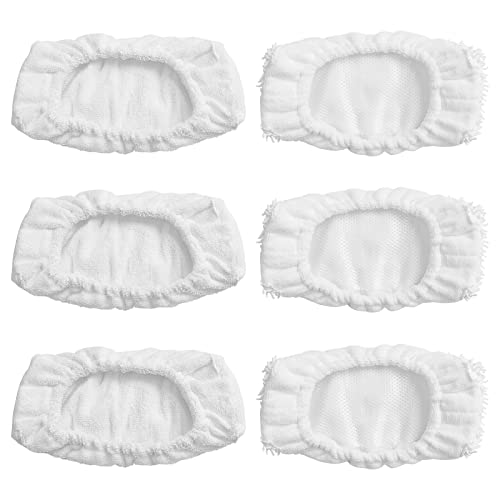 Ximoon Reusable Mop Pads Replacement Washable Mop Head for Oreck Steamer Mop - 6 Pack - Image 1