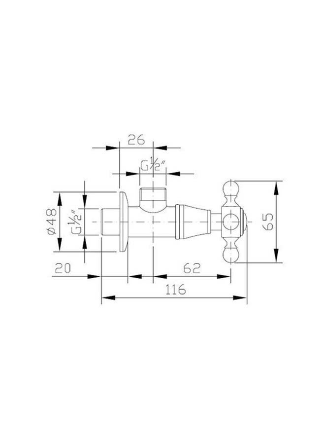SarrDesign ANGLE VALVE  (LEATHER CORE), rose gold  3100  - Image 2