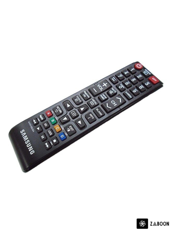 Zaboon TV Remote Control Black/Red/Yellow