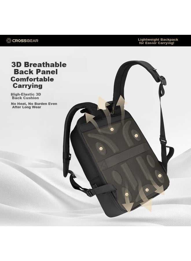 CROSS+GEAR Crossgear Cross Medal Weight Loss Master Men's 16-inch Laptop Casual Commuter Backpack Business Travel Bag - Image 3