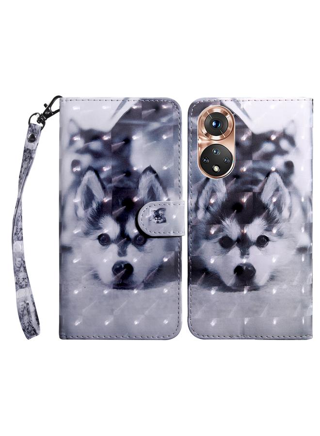 S-TOP Case For Honor 50 3D Painted Leather Phone Case - Image 1