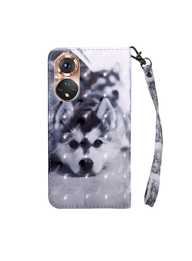 S-TOP Case For Honor 50 3D Painted Leather Phone Case - Image 3
