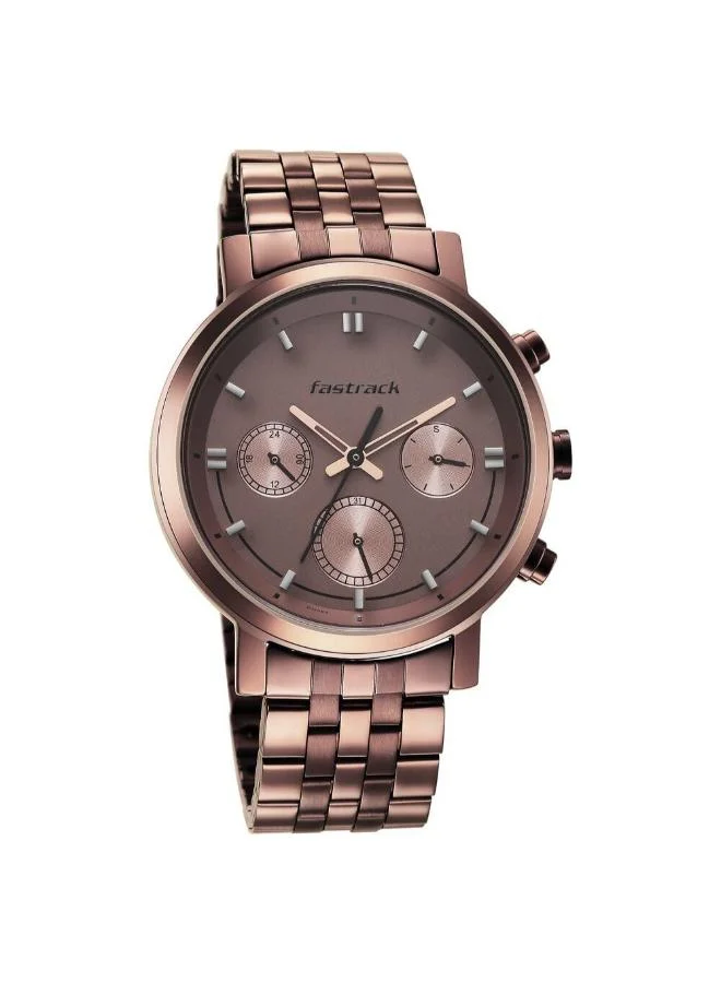 fastrack Men's Metal Analog Watch 3287QM01 - 44 mm