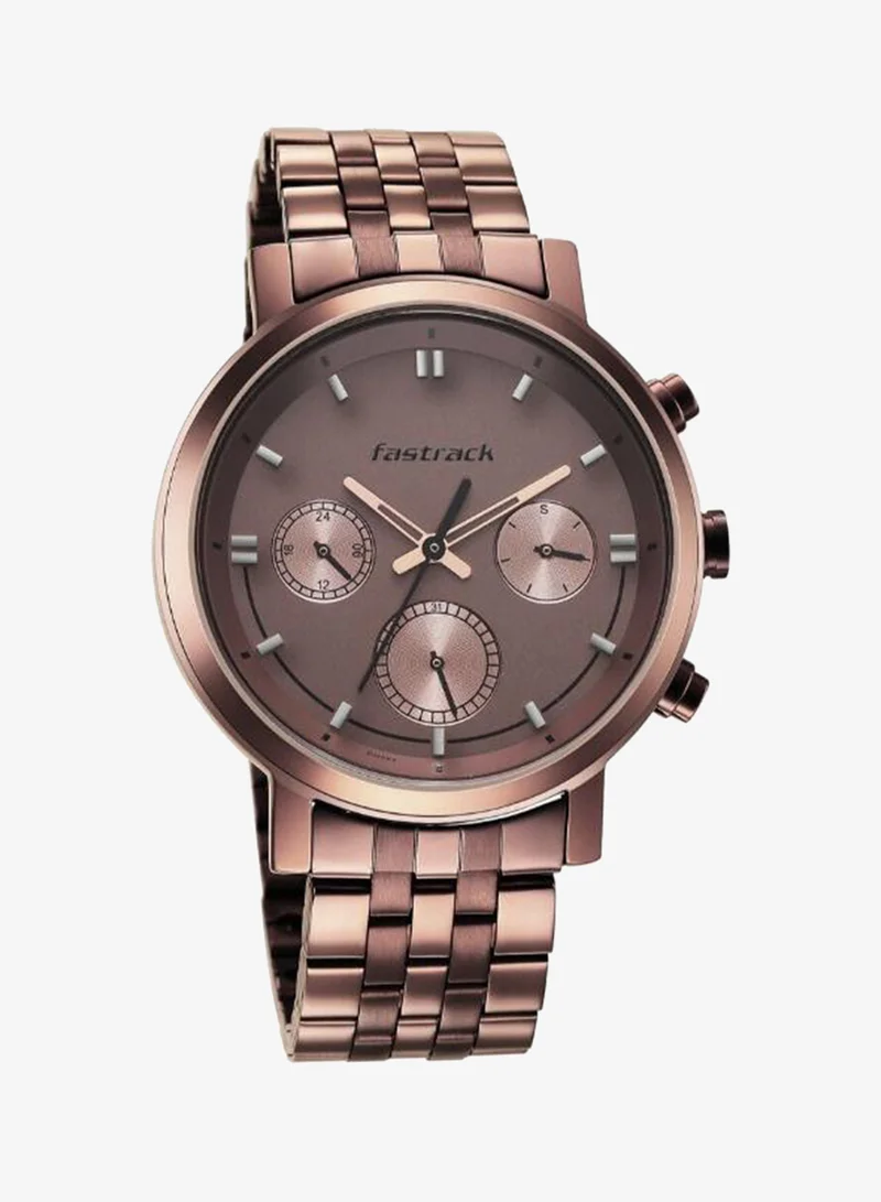 Fastrack Men's Metal Analog Watch 3287QM01 - 44 mm