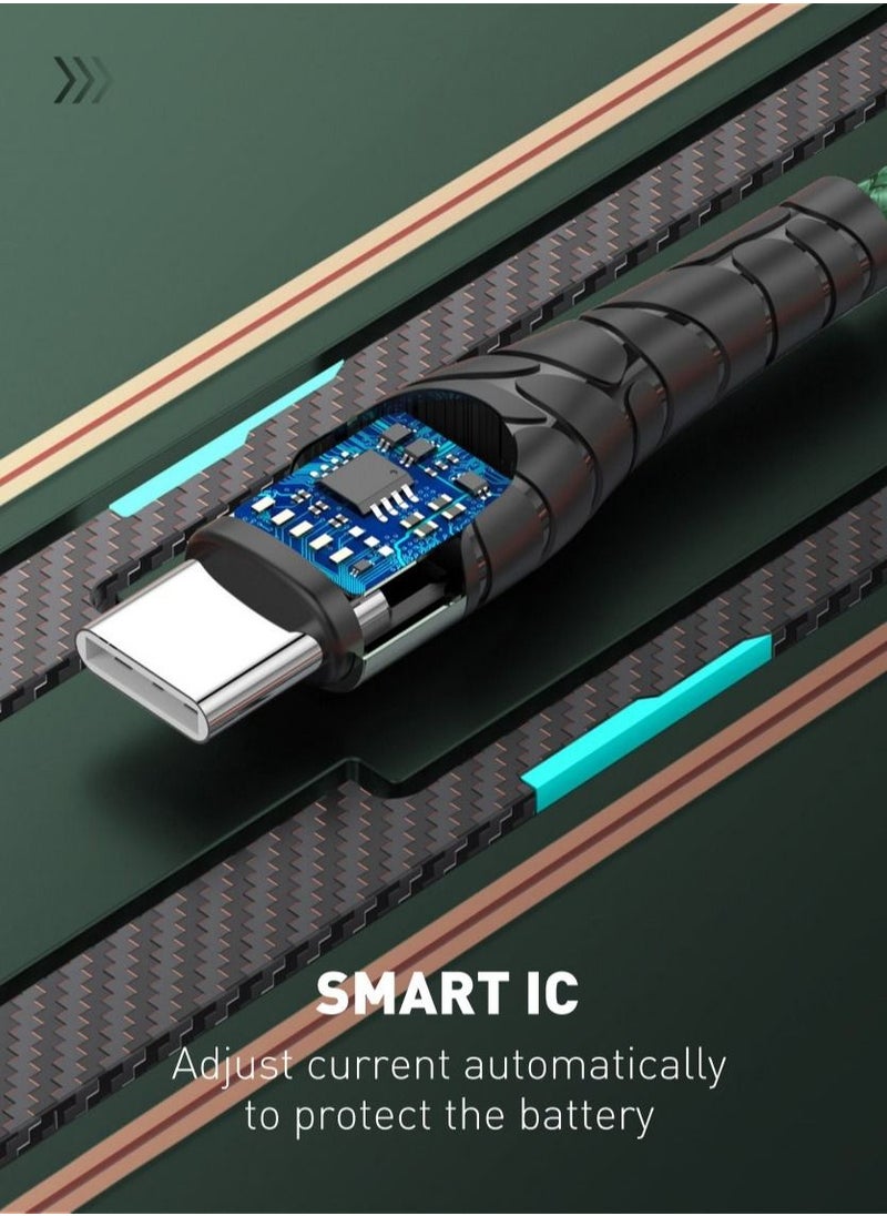 إل دينو - كابل 65 وات من USB-C الى USB-C للشحن ونقل البيانات بطول 2 متر من لدنيو ، رمادي - Image 1
