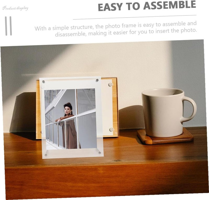 Homoyoyo Acrylic Photo Frame A4 Certificate Frame Desktop Authorization Display Stand Crystal Acrylic Certificate Holder for Office and Home Use - Image 3