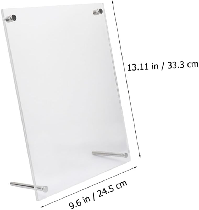Homoyoyo Acrylic Photo Frame A4 Certificate Frame Desktop Authorization Display Stand Crystal Acrylic Certificate Holder for Office and Home Use - Image 2