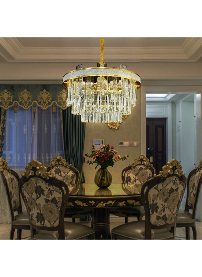 Hummer Modern Lux Glow Crystal Gold Chandelier  - Image 1