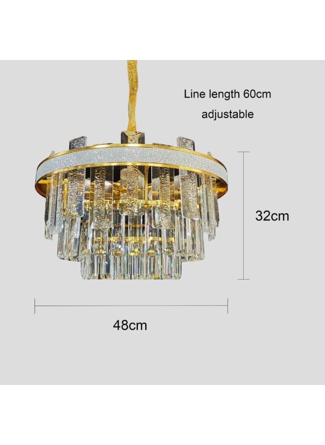 Hummer Modern Lux Glow Crystal Gold Chandelier  - Image 2