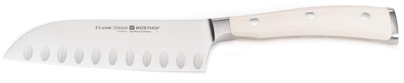 Wusthof Classic Ikon 5Inch Santoku Hollow Edge Creme