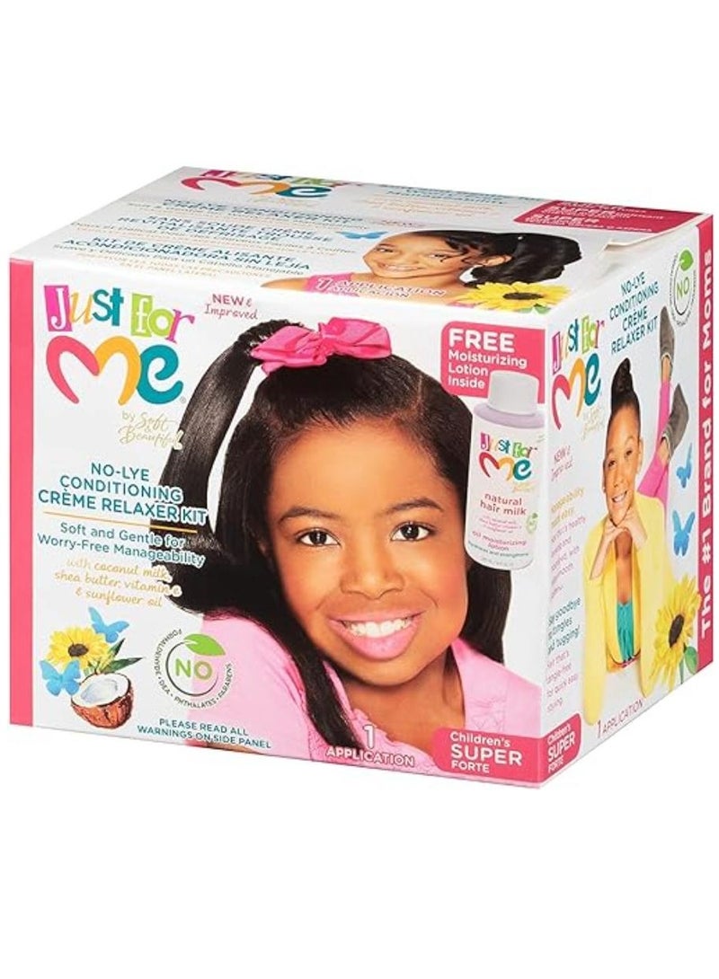 Just for Me No-Lye Children Conditioning Creme Relaxer Kit Super - Image 1