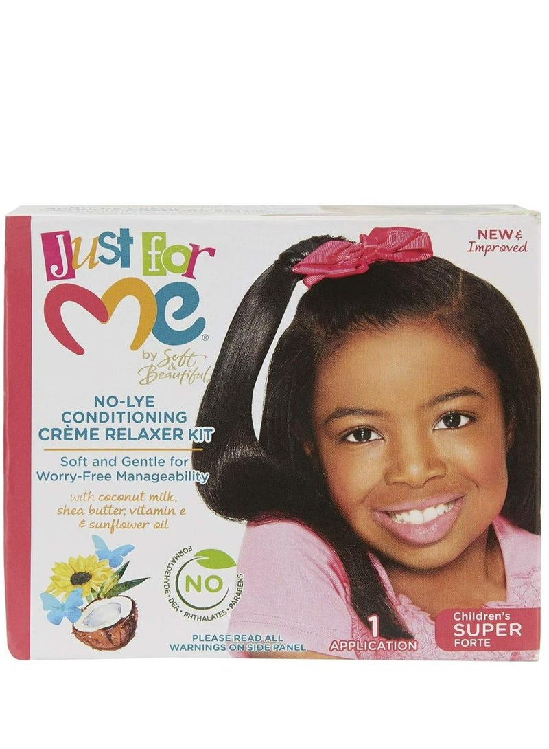 Just for Me No-Lye Children Conditioning Creme Relaxer Kit Super - Image 2