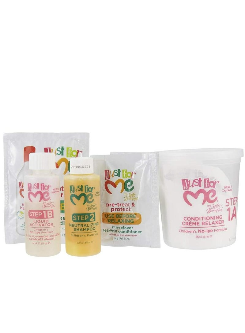 Just for Me No-Lye Children Conditioning Creme Relaxer Kit Super - Image 3