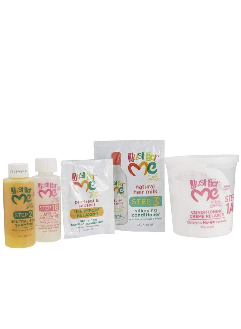 Just for Me No-Lye Children Conditioning Creme Relaxer Kit Super - Image 4