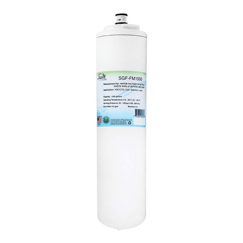 SGFFM1500 Replacement water filter for 3M Water Factory 475574704 by Swift Green Filters 1pack