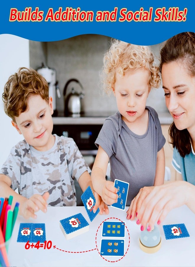 HugHush Math Games for Kids,Addition & Subtraction Games,Educational Learning Games Flash Card Gifts for Boys and Girls Ages 5 6 7 8,Counting Answer Buzzers Travel Indoor Outdoor Family - Image 4