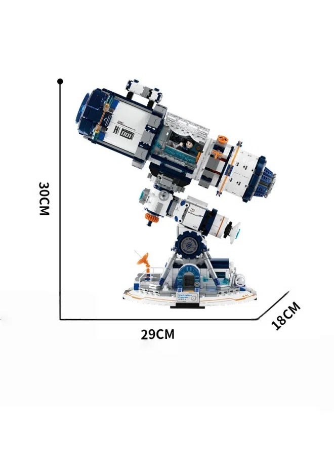 General Space telescope puzzle assembling building blocks model ornaments toys children's educational game accessories Assembling game gifts for family and friends  - Image 5