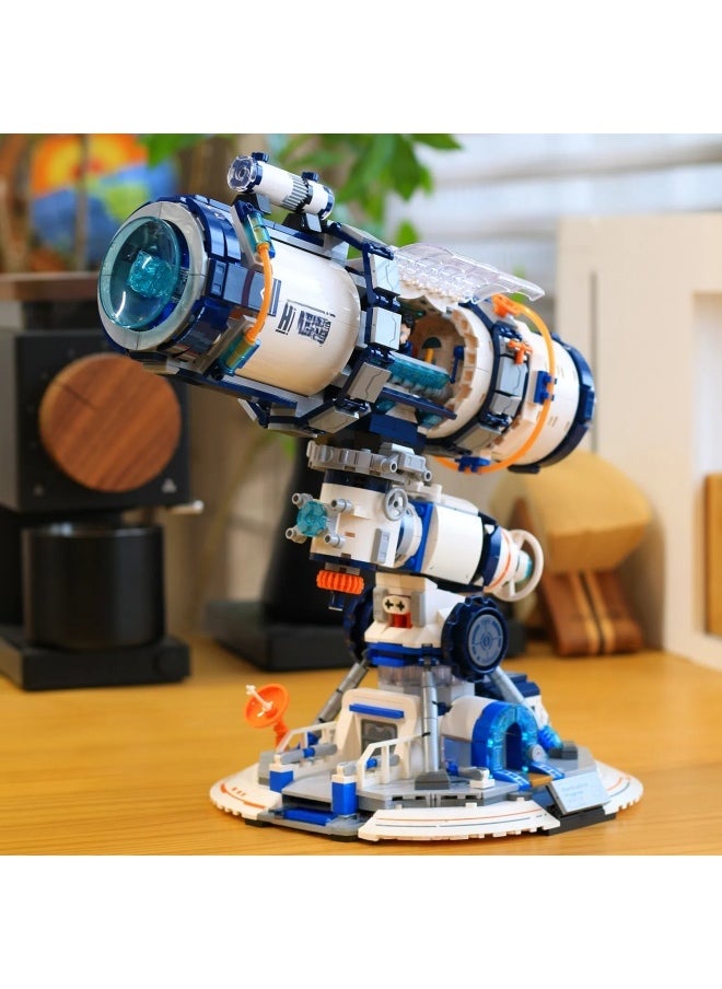 General Space telescope puzzle assembling building blocks model ornaments toys children's educational game accessories Assembling game gifts for family and friends  - Image 4