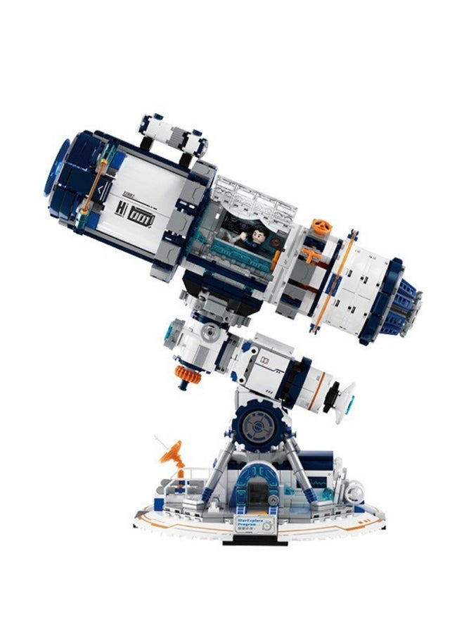General Space telescope puzzle assembling building blocks model ornaments toys children's educational game accessories Assembling game gifts for family and friends  - Image 1
