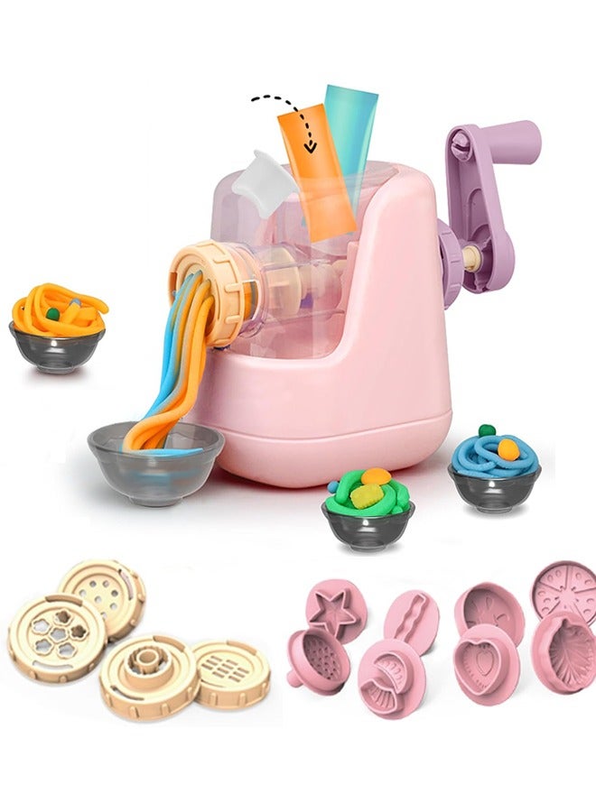 إيزي سو مجموعات عجينة ملونة للأطفال، ماكينة نودلز لأدوات بلاي دو، مجموعات عجينة اللعب للأطفال من سن 4 إلى 8 سنوات، مجموعة إبداعات المطبخ للبنات والأولاد من سن 3 سنوات فما فوق (12 لون عجينة) - Image 1