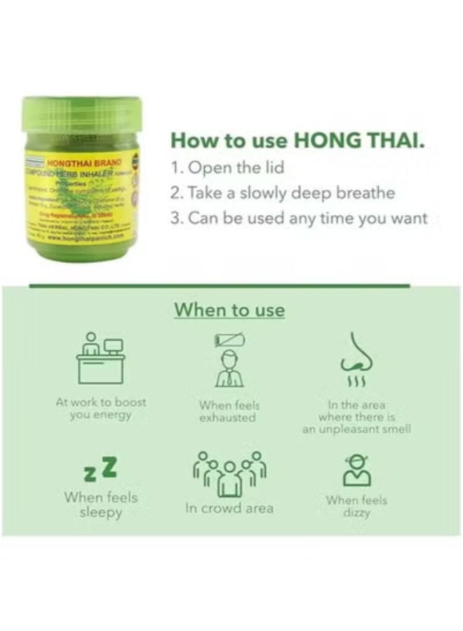 HONG THAI Hong Thai Compound Thai Herb Inhalant, Pack of 3, (Packaging May Vary)  - Image 3