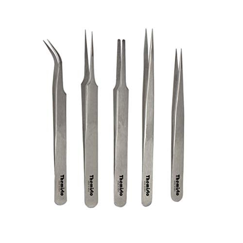 THEMISTO - built with passion 5 in 1 Stainless Steel Tweezer Set (Stainless Steel) - Image 1
