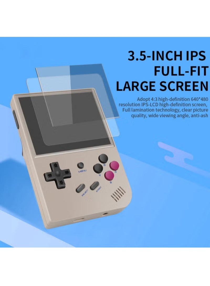 RG35XX Handheld Game Console, 3.5 Inch IPS Screen Linux System Retro Video Games Consoles, Portable Pocket Video Player with 5000+ Games (Grey, 64GB) ﻿ - Image 3