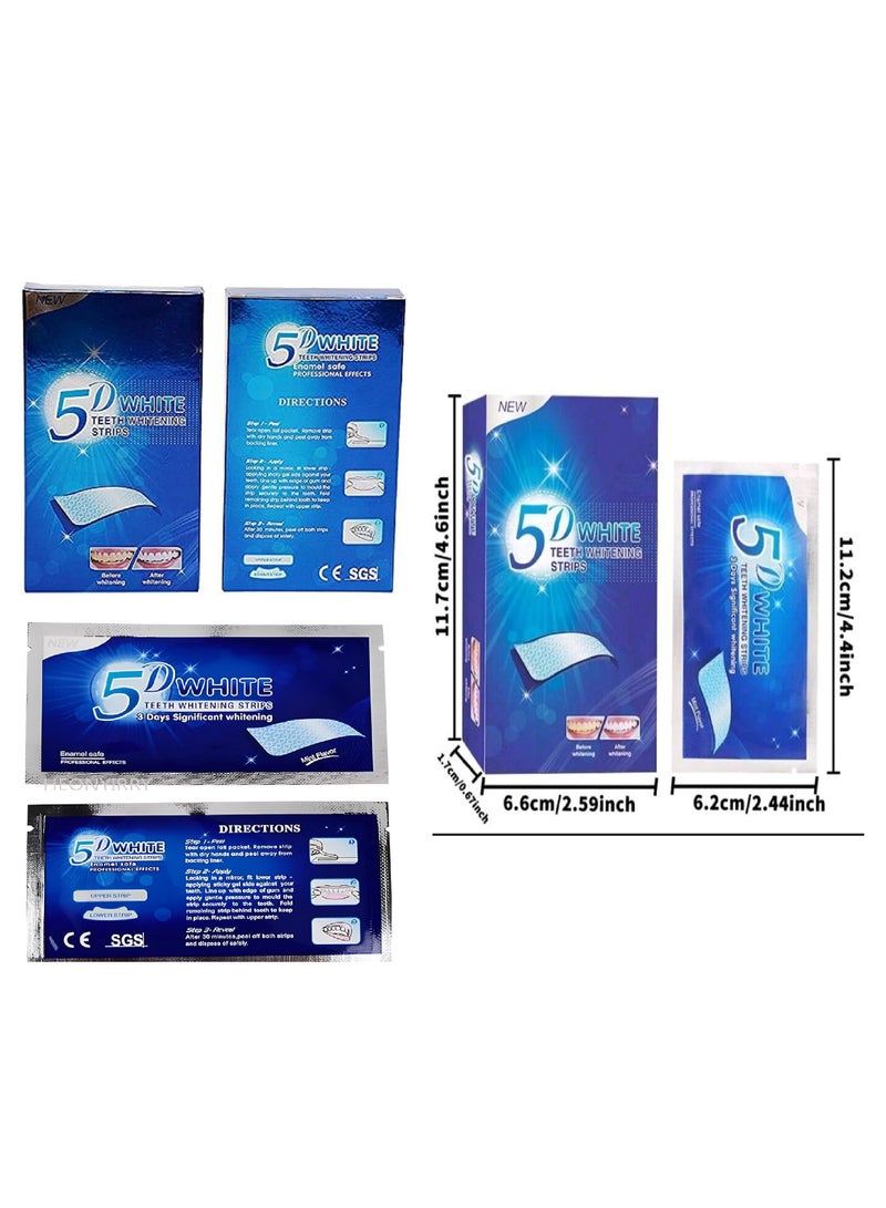 5D 5D White Teeth Whitening Strips - Hollywood Smile at Your Home (20 PCS ) - Image 5
