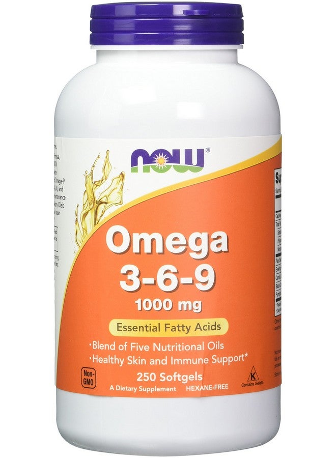 now Foods (2 Pack) Omega 3 6 9 1000 Mg 250 Softgels Foods - Image 2