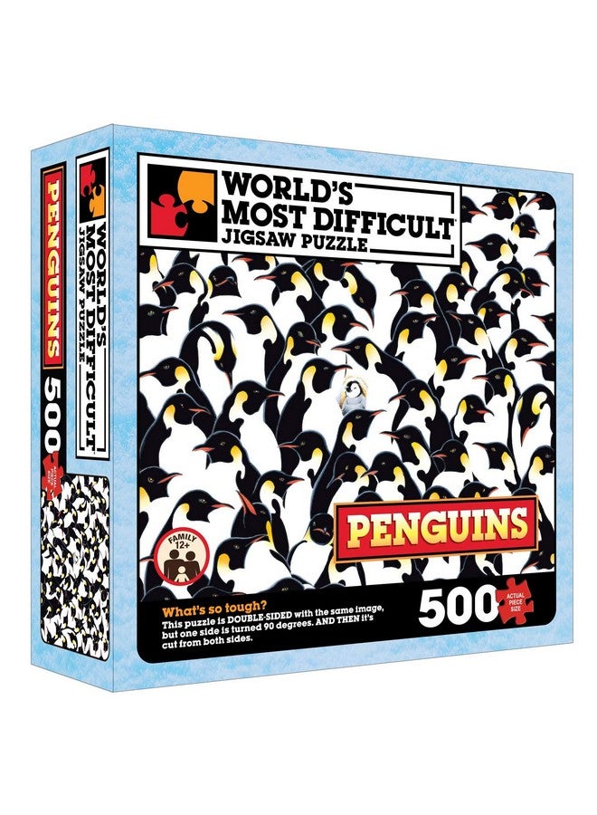 TDC Games أصعب لغز في العالم: بزل البطاريق 500 قطعة مزدوج الوجه 15 إنش - Image 2