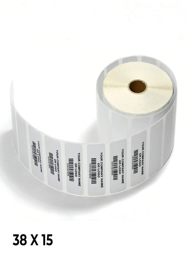 Shreyans Direct Thermal Labels (Pack of 10, 38mm x 15mm - 500 Labels/Roll) - Non Tearable, Scratch Free, Water Proof & Non Fade Stickers with Permanent Marking - Image 1