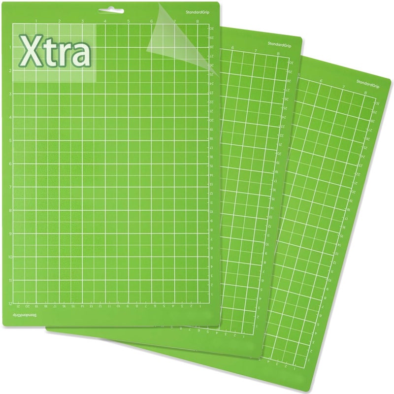 LOPASA Cutting Mat for Cricut Joy Xtra 85x12 Green Adhesive Light Grip Cutting Mats Set Joy Extra Accessories and Supplies3 StandardGrip Sheets
