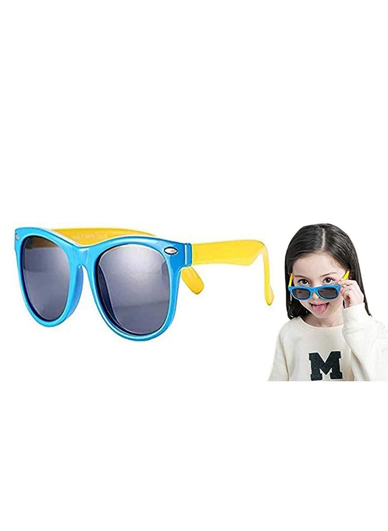 Excefore - Kids Sunglasses Rubber Flexible Frame Sunglasses Toddler Eyewears Polarized Sunglasses Neon Sunglasses Birthday Party Beach Pool Supplies for 3-10 Years Old Kids Boys Girls - Image 1