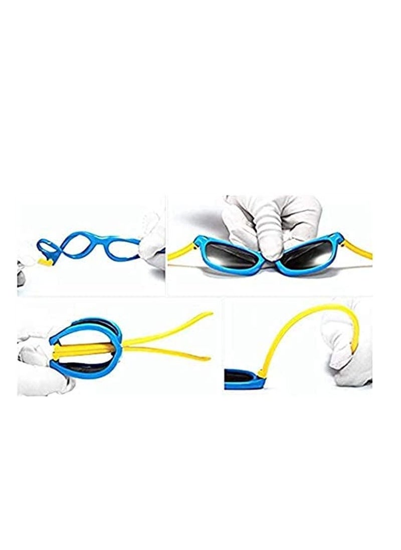Excefore - Kids Sunglasses Rubber Flexible Frame Sunglasses Toddler Eyewears Polarized Sunglasses Neon Sunglasses Birthday Party Beach Pool Supplies for 3-10 Years Old Kids Boys Girls - Image 1
