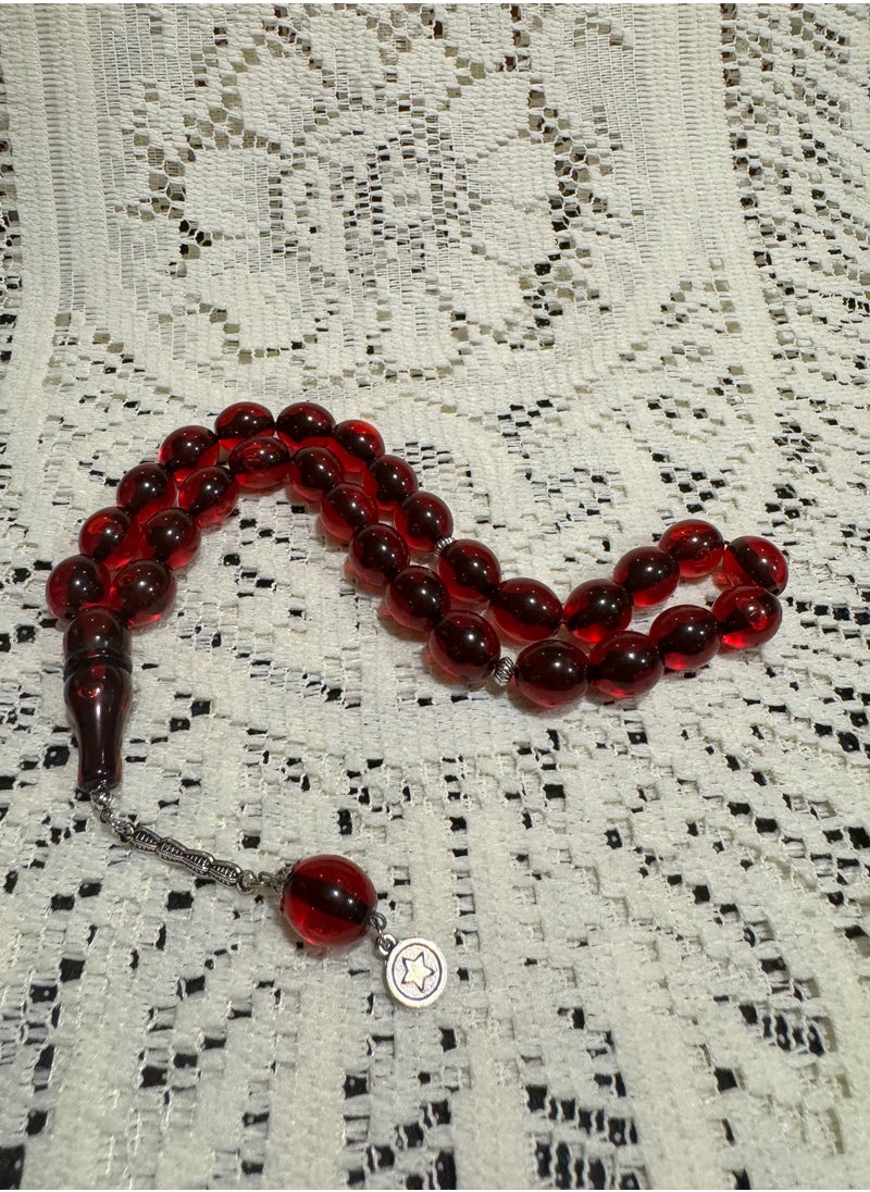 JewelleryClub - Faturan Prayer Beads For Men 28 Beads Size 13.5mm x 15.5mm - Image 1