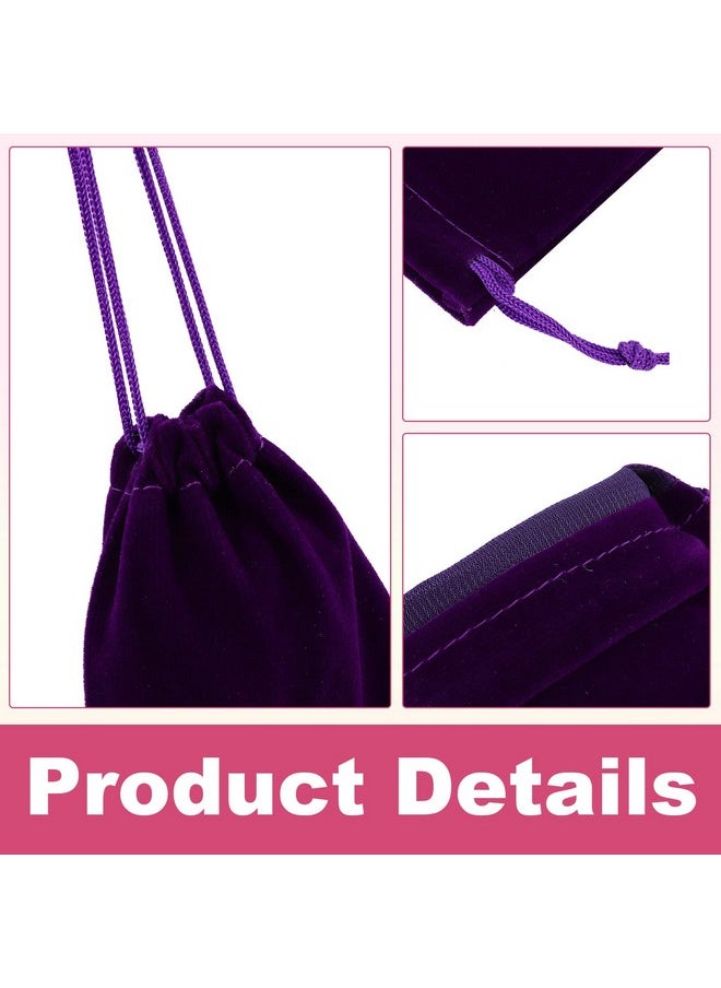 Gelme Nutri 24 Pcs Velvet Drawstring Bags,12 Colors Velvet Jewelry Pouches,Small Velvet Pouch,2.8''X3.5'' Velvet Gift Bags,Velvet Jewelry Bags With Drawstring For Wedding Favors,Gifts,Event Supplies Party Favors  - Image 3