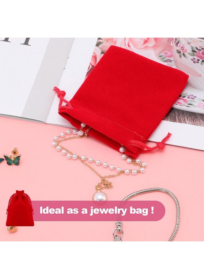 Gelme Nutri 24 Pcs Velvet Drawstring Bags,12 Colors Velvet Jewelry Pouches,Small Velvet Pouch,2.8''X3.5'' Velvet Gift Bags,Velvet Jewelry Bags With Drawstring For Wedding Favors,Gifts,Event Supplies Party Favors  - Image 5