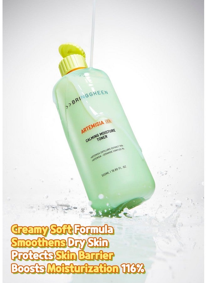 برينج جرين تونر مرطب ومهدئ بخلاصة نبات الشيح الأخضر | روتين يومي للعناية بالبشرة لتخفيف الاحمرار، تونر فائق التهدئة للوجه لتهدئة البشرة الحساسة والمتهيجة، 250 مل (8.45 أونصة سائلة) - Image 2