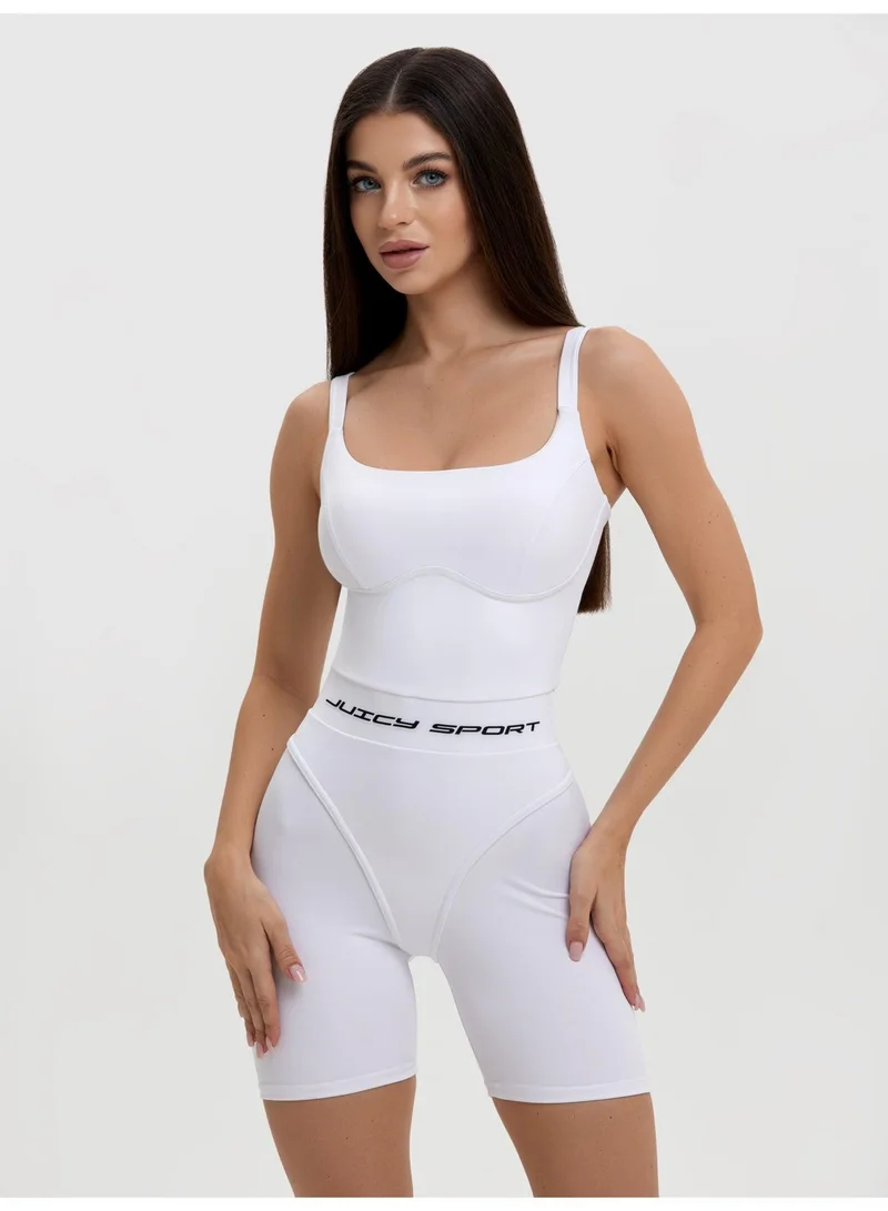 Bona Fide Flow Juicy White Flow Juicy Gym Jumpsuit for Women | Best Price UAE