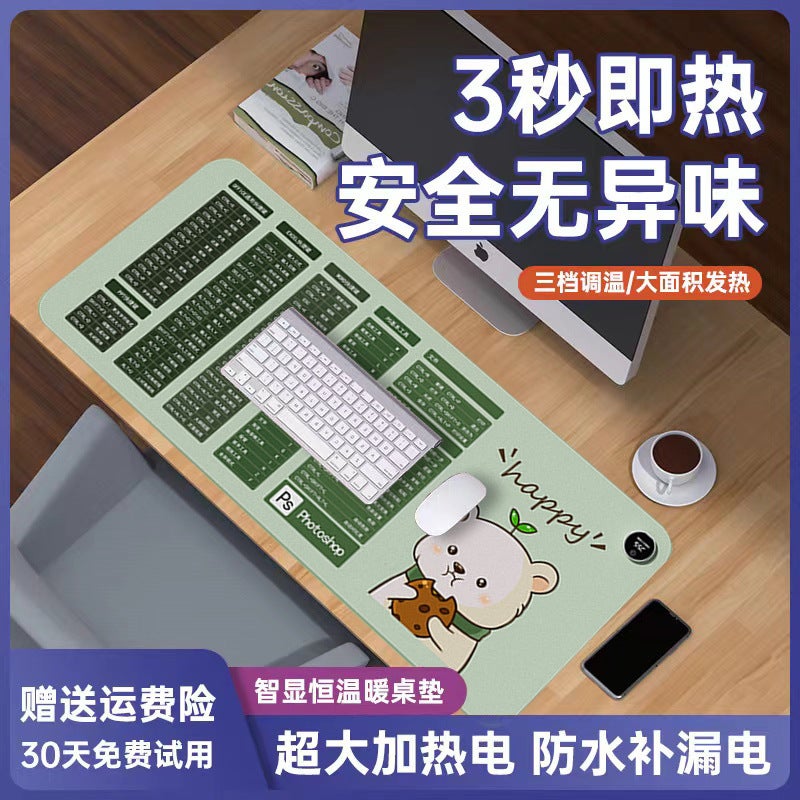 Manufacturer'S Popular Heated Mouse Pad Large Heating Desk Pad Office Computer Desktop Heating Pad Writing Gift - Image 2