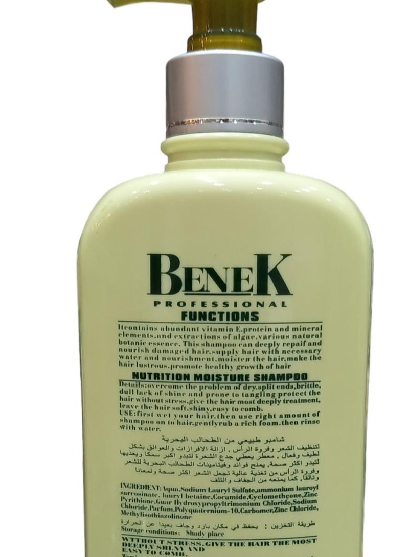 BENEK Shampoo Herbage Essence Hair Care 600 ml - Image 2