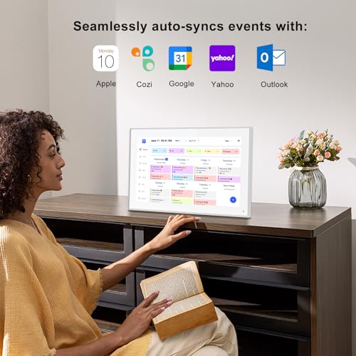 akimart 156 inch Wall Planner Digital Calendar Chore Chart Smart Touchscreen Display for Family Schedules Hearth Display Digital Calendar Digital Photo Frame Great for Organizing Your 2025 Calendar - Image 3