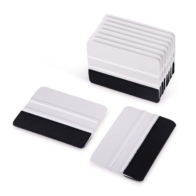 إي إتش دي آي إس 10 قطع سكويدجي فينيل 4 بوصة كاشط فينيل للسيارة أداة تطبيق ملصقات تظليل النوافذ ورق جدران أداة تسوية بحافة قماشية سوداء