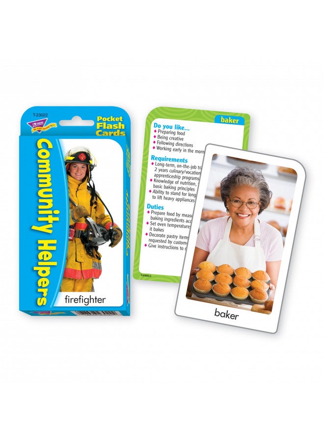 Trend Enterprises Community Helpers & Careers Pocket Flash Cards - Image 2