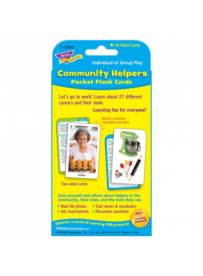 Trend Enterprises Community Helpers & Careers Pocket Flash Cards - Image 4