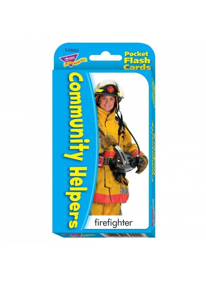 Trend Enterprises Community Helpers & Careers Pocket Flash Cards - Image 1