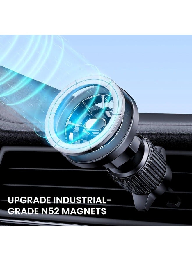 حامل هاتف يُركّب على فتحة تهوية السيارة، مناسب لهواتف سامسونج وآبل وأندرويد - Image 5