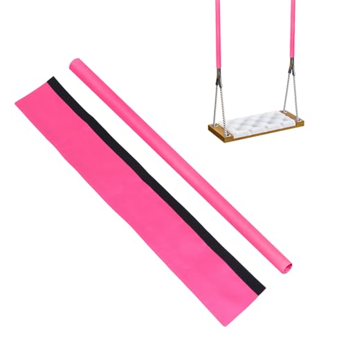 YUJIASH 2PCS Swing Chain CoverChain Covers for SwingsSuitable for Swing Accessories to Prevent Hand Injuries and Rust Stains Chain Sleeves are Suitable for Use in Gardens Terraces and PorchesHot Pink - Image 1