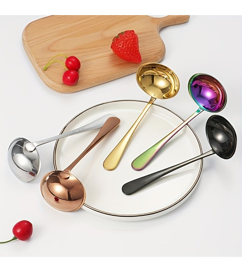 XL Extra Large Silver Soup Spoon 2 Pack Stainless Steel Multi-Purpose Spoons for Home Restaurant and Hotel - Image 2